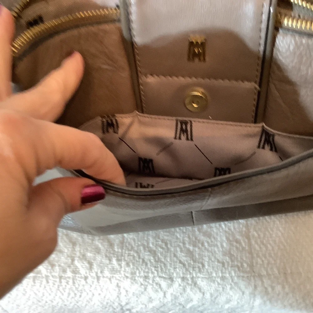 Antonio Melani hand shoulder dark gray purse - Picture 10 of 16